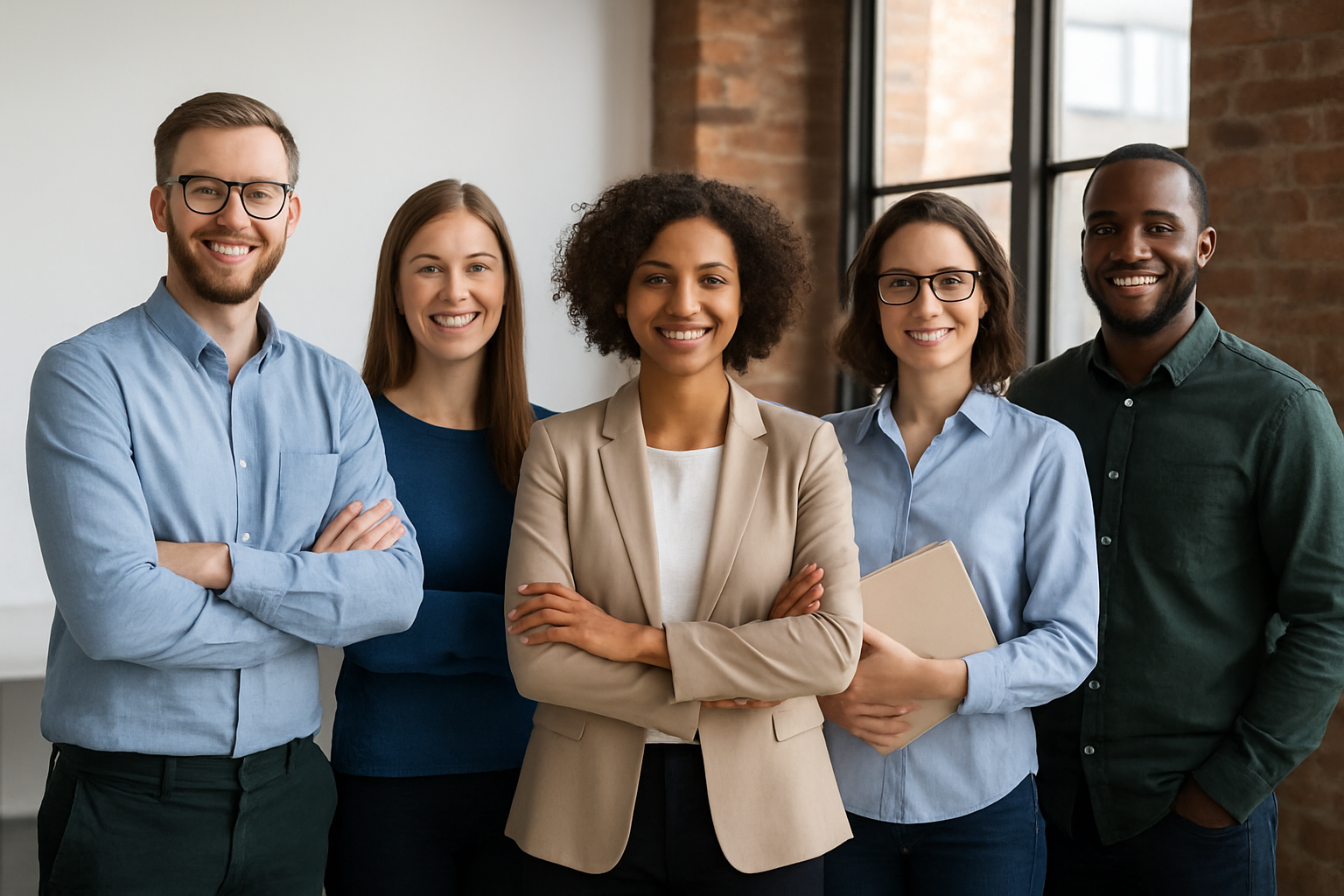 Diverse group of professionals